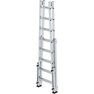 Produktbild für Stehleiter MUNK 33516, nivello-Leiterfüße, beidseitig begehbar