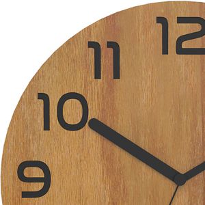 Produktbild für Wanduhr Unilux Palma Bamboo, Bambus, analog, Quarzuhr