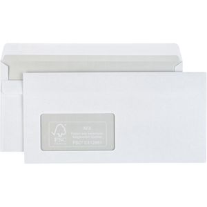 Briefumschläge Idena 10223, weiß, DIN lang