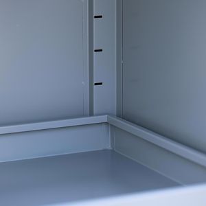 Produktbild für Umweltschrank Lüllmann 566254, grau / feuerrot