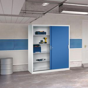 Produktbild für Werkzeugschrank CP-Möbel 2159-00, aus Metall, grau / blau