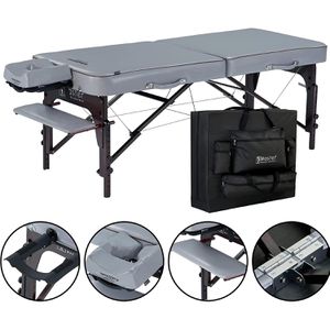 Produktbild für Massageliege Master-Massage Montour LX aus Holz mit Armauflage