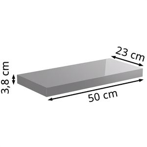 Produktbild für Wandregal CASARIA 107738, grau