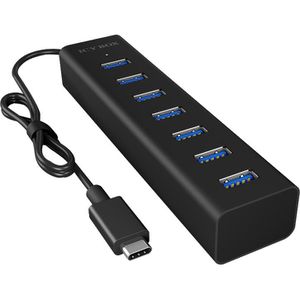 Produktbild für USB-Hub ICY-BOX IB-HUB1700-C3, schwarz