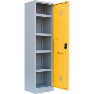 Umweltschrank Lüllmann 566246, grau / rapsgelb