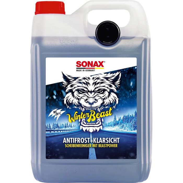 Sonax Scheibenfrostschutz WinterBeast AntiFrost &, Klarsicht, bis -20°C,  gebrauchsfertig, 5 Liter – Böttcher AG