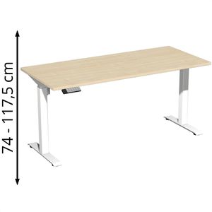 Schreibtisch Geramöbel Elevate Home, ahorn / weiß