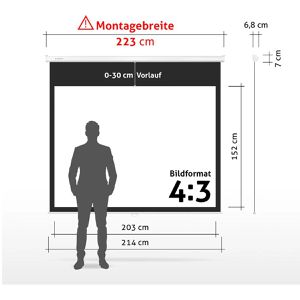 Produktbild für Beamer-Leinwand ESMART Professional MIROLO
