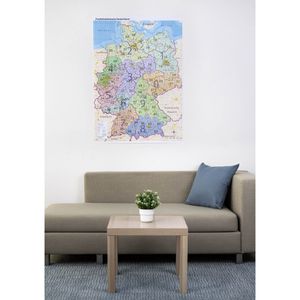 Produktbild für Deutschlandkarte GeoMetro Postleitzahlenkarte, rahmenlos
