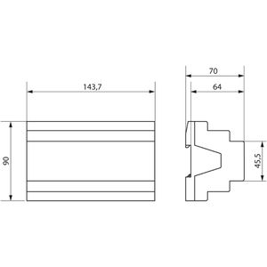 Produktbild für Schaltaktor Theben DM 8-2 T KNX, 4940285, für Smart Home