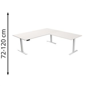 Schreibtisch Kerkmann Move 3, weiß / weiß