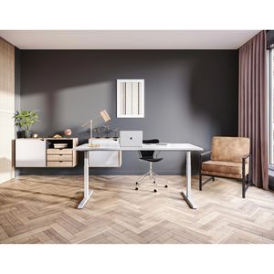 Produktbild für Schreibtisch Actiforce Pro 1050 lite, weiß / silber
