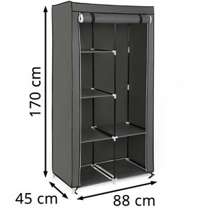 Produktbild für Kleiderschrank Songmics XL, RYG84H, grau