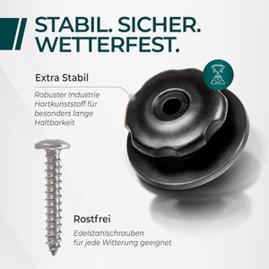 Produktbild für Planenhaken CargoVA Planenknöpfe mit Schrauben