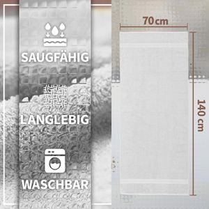 Produktbild für Handtuch NatureMark Premium, weiß, 70 x 140 cm