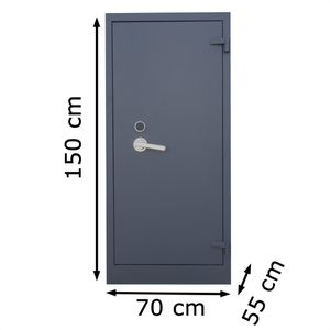 Produktbild für Aktenschrank Lüllmann 690238, aus Metall, feuerfest