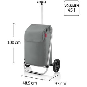 Produktbild für Einkaufstrolley Reisenthel Shopping Trolley, grey, klappbar