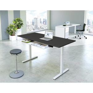 Produktbild für Schreibtisch Kerkmann Move 3, anthrazit / weiß