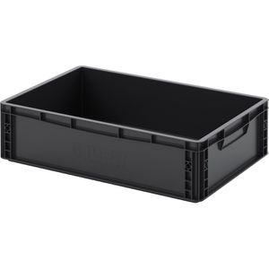 Produktbild für Eurobox AUER ESD EG 64/17 HG, schwarz, 35 Liter