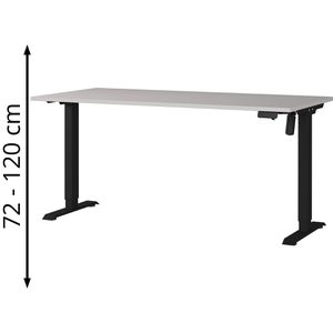 Schreibtisch Germania Profi 3.0, 8025-630, kaschmir / schwarz