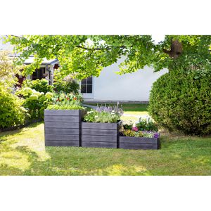 Produktbild für Hochbeet Garantia Ergo Vario 2 Wood, Kunststoff