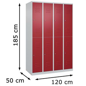 Produktbild für Spind CP-Möbel Classic PLUS, rot