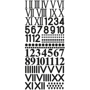 Klebezahlen Rayher 30093576 Uhrenziffern 1-12