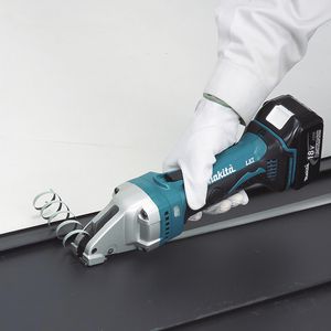 Produktbild für Blechschere Makita DJS101RTJ, gerade &amp; Kurvenschnitte, Akku