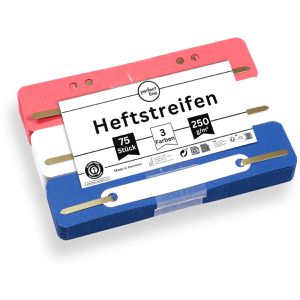 Heftstreifen perfect-line 34 x 150mm, sortiert