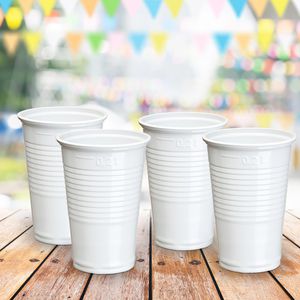 Produktbild für Trinkbecher Papstar 16117, weiß, PP