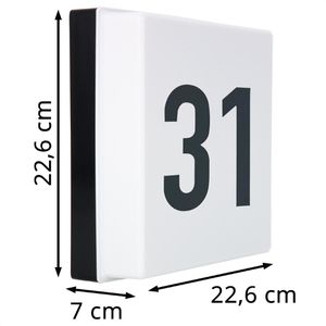 Produktbild für Hausnummernleuchte RZB 221167.003, schwarz, Netzstrom 230 V