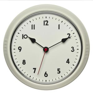 Produktbild für Wanduhr TFA 60.3541.09, Metall, analog, Funkuhr