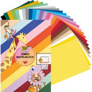Produktbild für Fotokarton Folia 687 Jumbo Bastelblock, 23 x 33cm