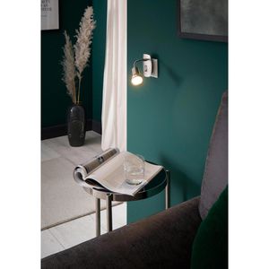 Produktbild für Steckdosenlampe Eglo Mini 4, silber, mit GU10-Fassung