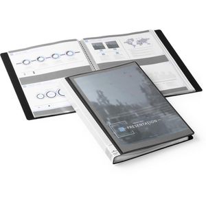 Sichtbuch Durable 2434-01 Duralook Plus aus PP, A4