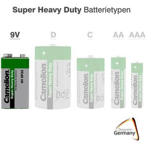 Produktbild für Batterien Camelion Super Heavy Duty, Zink-Kohle