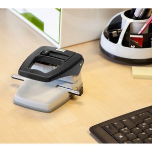 Produktbild für Eckenstanzer LMG M1, schwarz, 3-in-1, Rund- und Ausweislocher