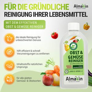 Produktbild für Spülmittel AlmaWin Obst- und Gemüsereiniger, geschmacksneutral