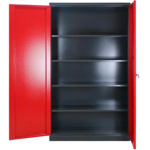 Produktbild für Werkzeugschrank ADB XL-B, 40915, aus Metall, anthrazit / rot