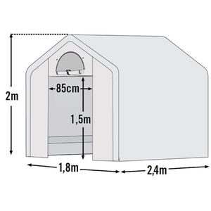 Produktbild für Gewächshaus ShelterLogic SL70600, 4,5 m² Fläche
