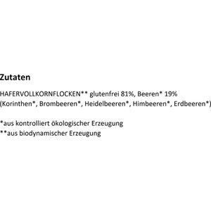 Produktbild für Haferbrei Bauckhof HotHafer Beeren Porridge demeter, BIO