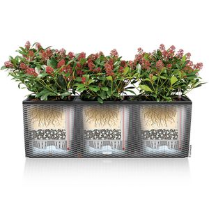 Produktbild für Pflanzkasten Lechuza TRIO Stone 40 graphitschwarz