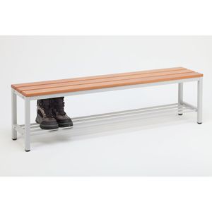 Produktbild für Umkleidebank SZ-Metall 55153-1, Sitzfläche Holz, 150 cm