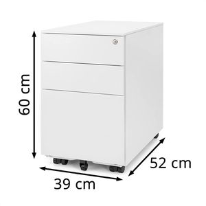 Produktbild für Rollcontainer Ergotopia RGOCON-W, aus Metall, weiß