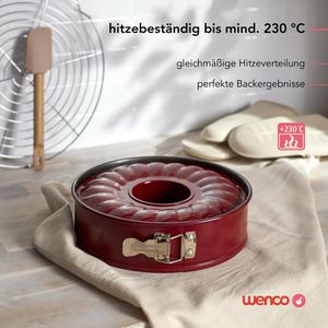 Produktbild für Backform wenco 555883, mit Flach- &amp; Rohrboden, aus Stahl