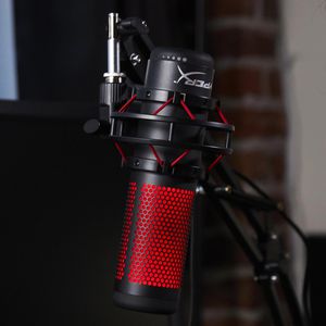 Produktbild für Mikrofon HyperX QuadCast, rot/schwarz