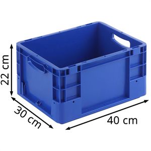 Produktbild für Eurobox Alpha-Paletten Silverline, blau, 20 Liter