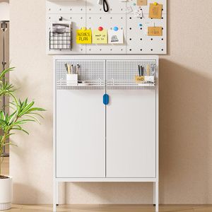Produktbild für Highboard FlexiSpot CB10B-Standard, weiß aus Metall