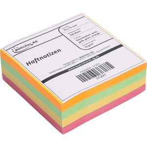 Produktbild für Haftnotizen Böttcher-AG Premium Würfel, neon