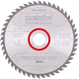Kreissägeblatt Metabo Precision Cut Wood Professional